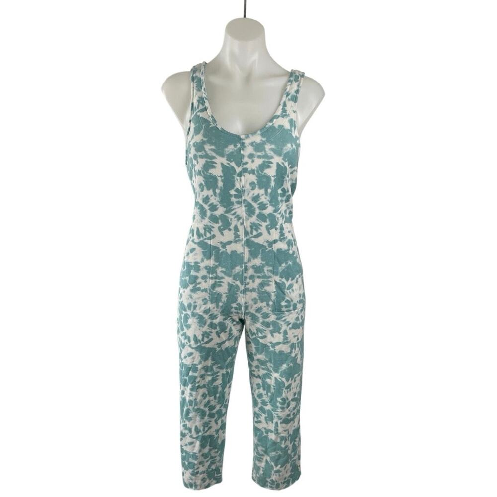 Colsie Tie Dye Fleece Casual Lounge Sleepwear Tank Playsuit Jumpsuit Romper XS